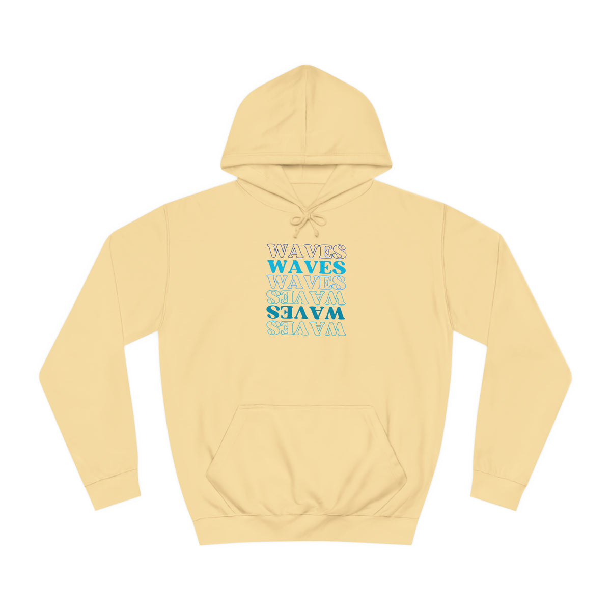 Waves, Waves, Waves Unisex College Hoodie