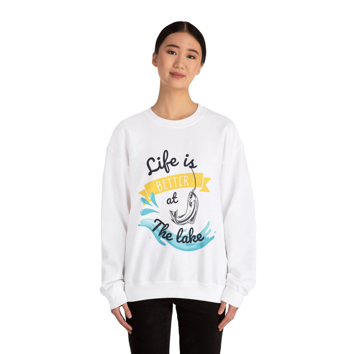 Life Is Better At The Lake Unisex Crewneck Sweatshirt