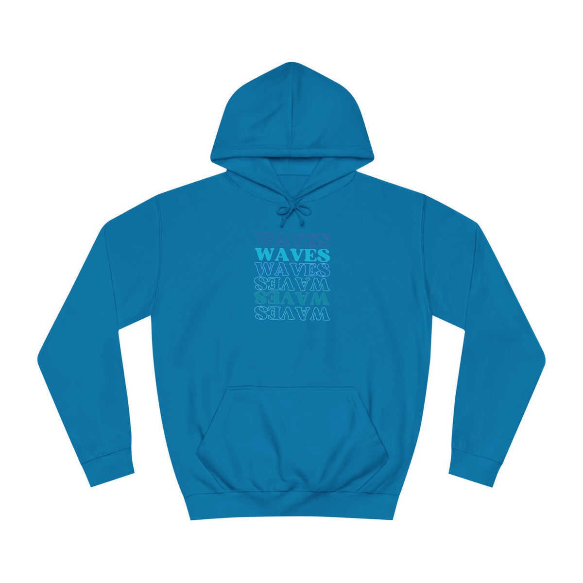 Waves, Waves, Waves Unisex College Hoodie