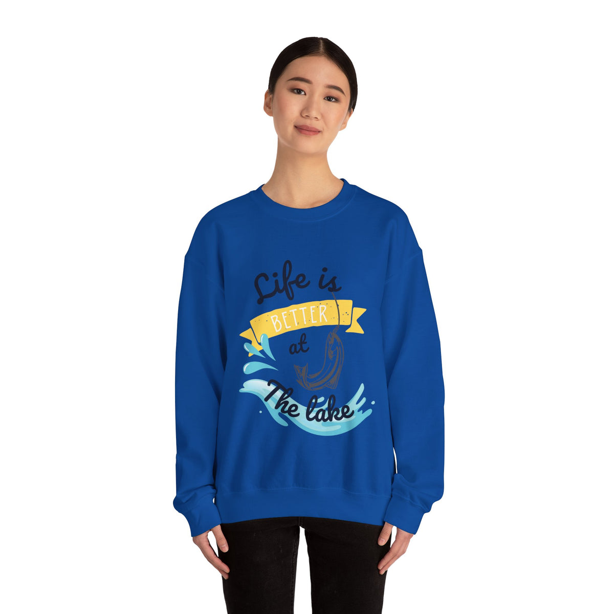 Life Is Better At The Lake Unisex Crewneck Sweatshirt