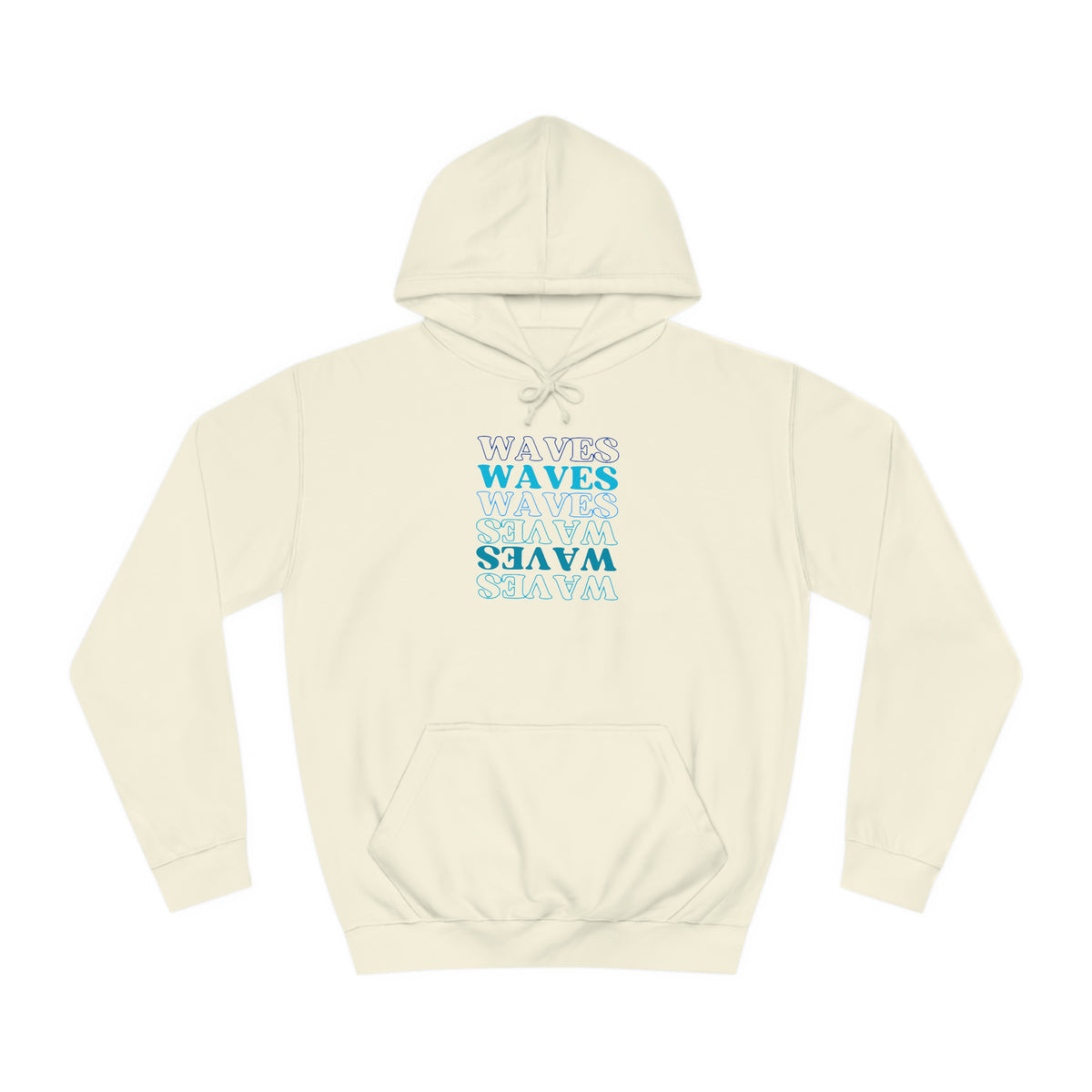 Waves, Waves, Waves Unisex College Hoodie
