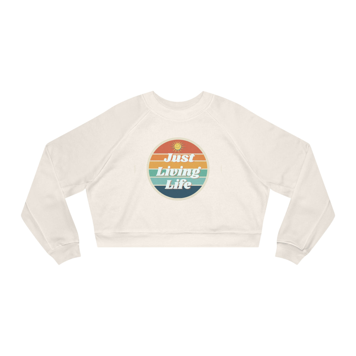 Just Living Life Women's Cropped Fleece Pullover