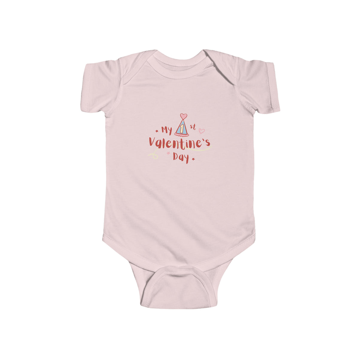 My 1st Valentines Day Infant Fine Jersey Bodysuit