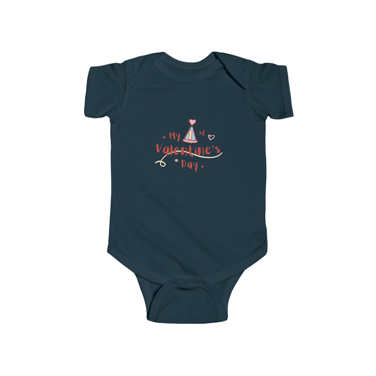 My 1st Valentines Day Infant Fine Jersey Bodysuit