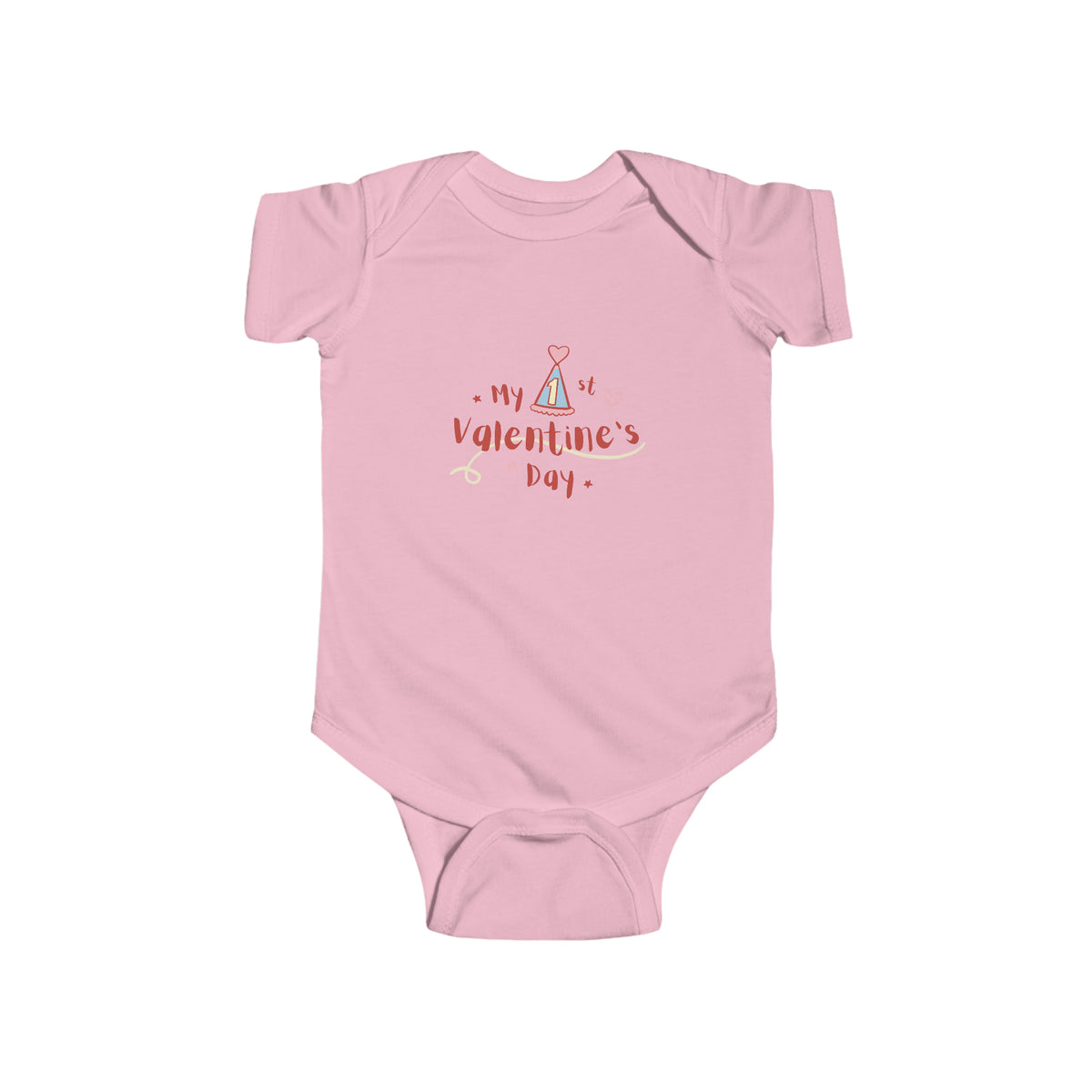 My 1st Valentines Day Infant Fine Jersey Bodysuit