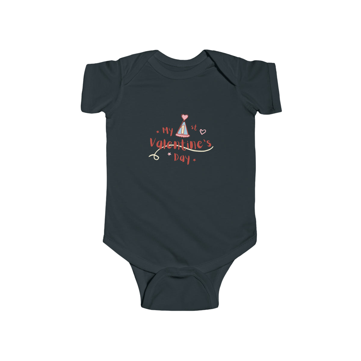 My 1st Valentines Day Infant Fine Jersey Bodysuit