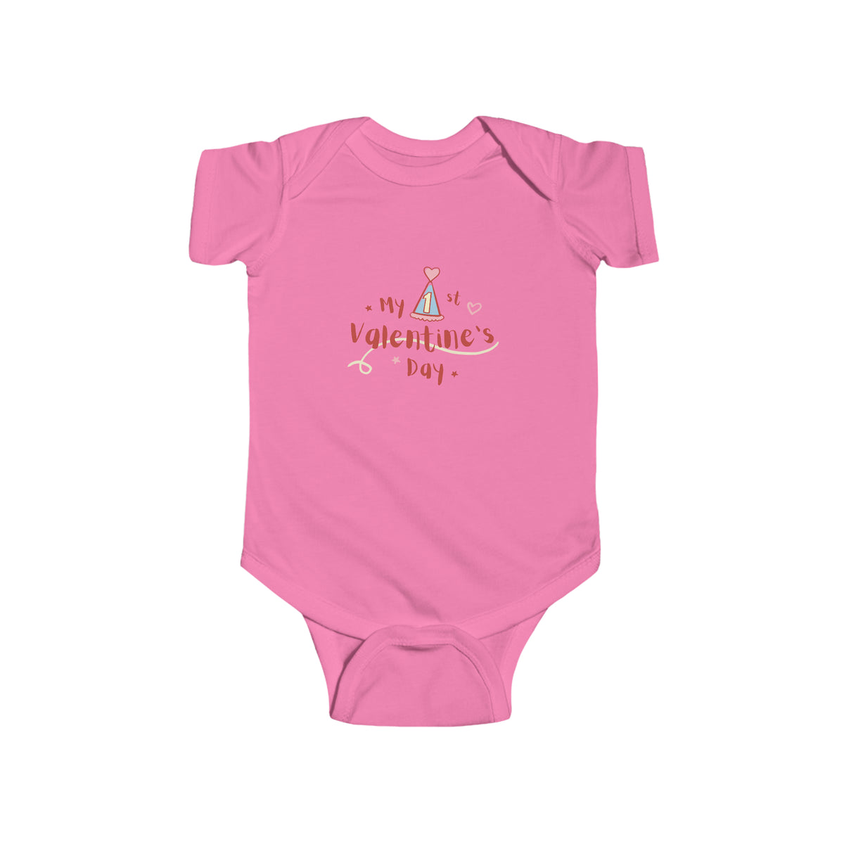 My 1st Valentines Day Infant Fine Jersey Bodysuit