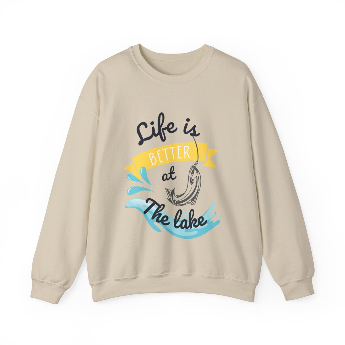 Life Is Better At The Lake Unisex Crewneck Sweatshirt