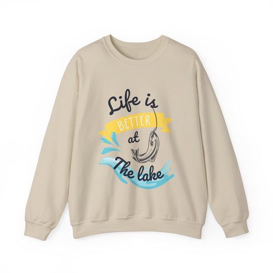 Life Is Better At The Lake Unisex Crewneck Sweatshirt