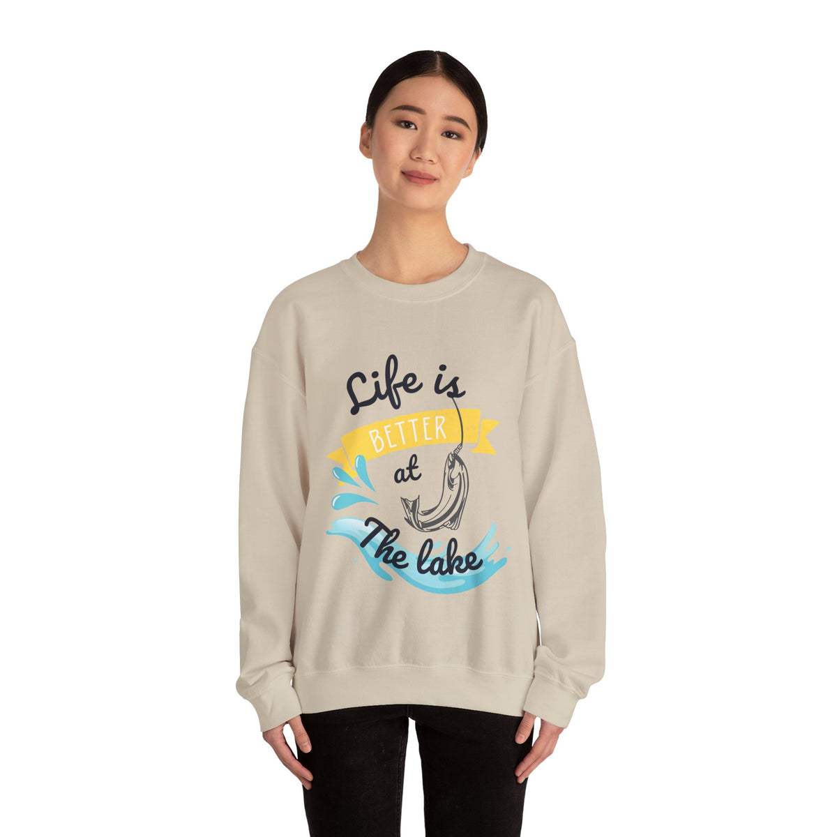 Life Is Better At The Lake Unisex Crewneck Sweatshirt