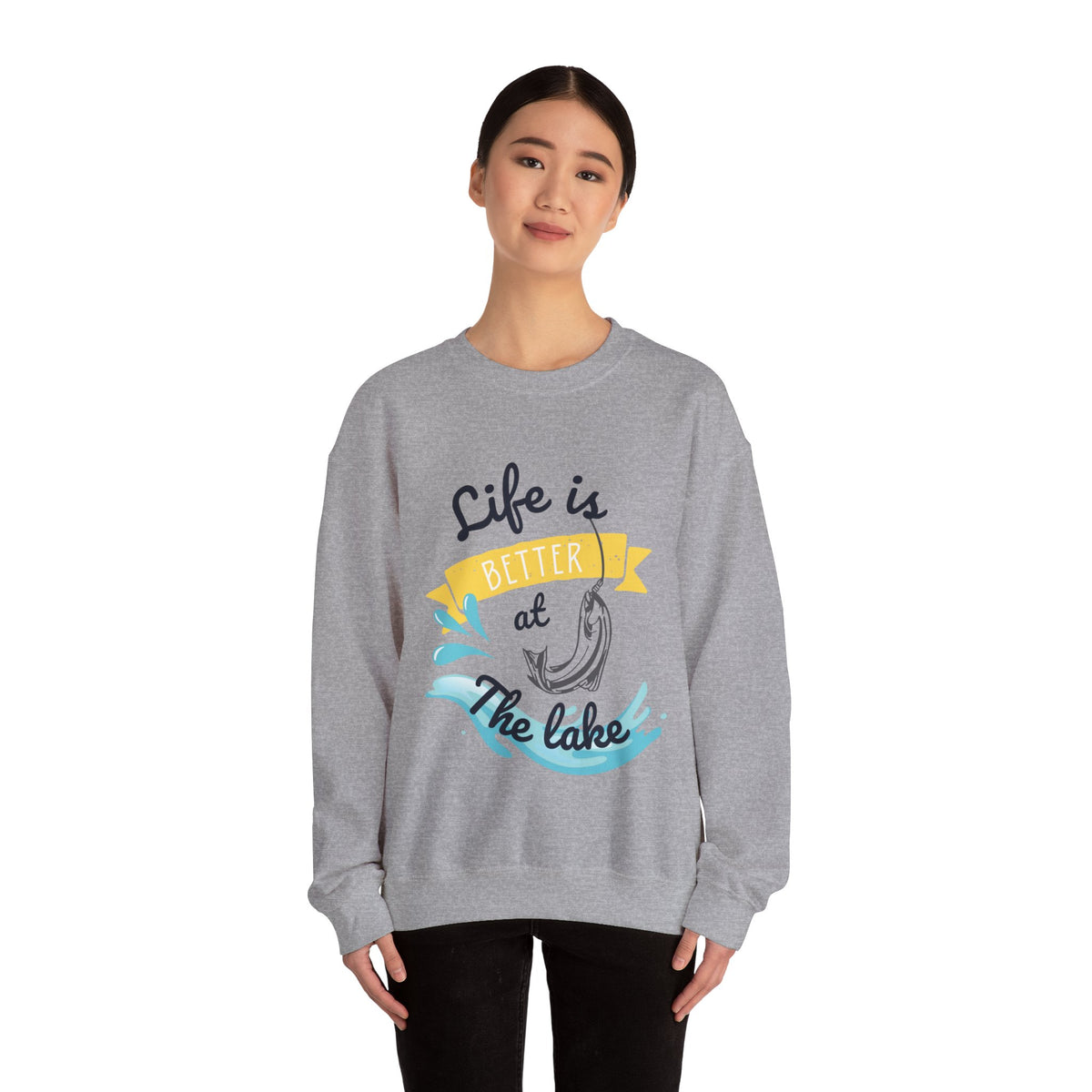 Life Is Better At The Lake Unisex Crewneck Sweatshirt