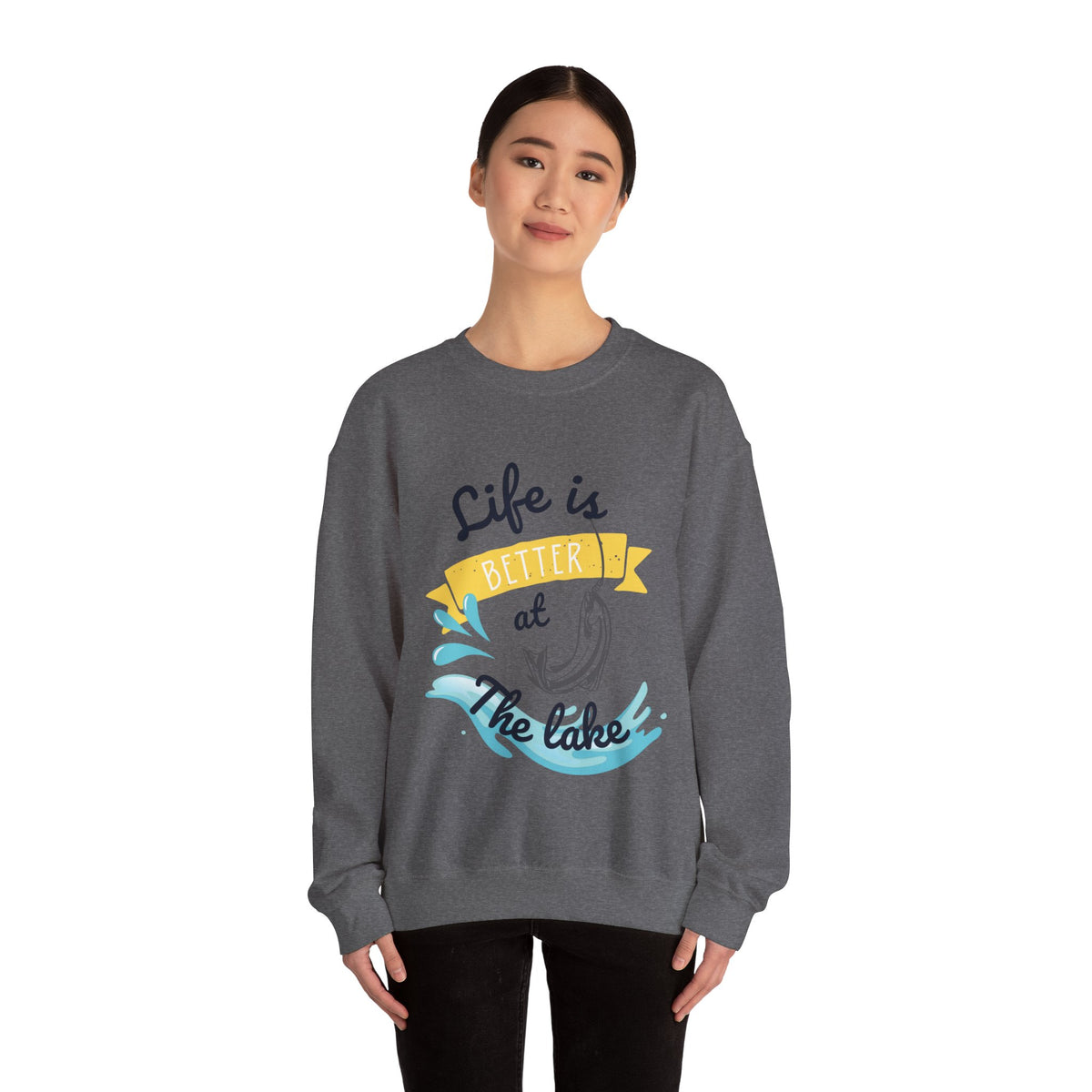 Life Is Better At The Lake Unisex Crewneck Sweatshirt