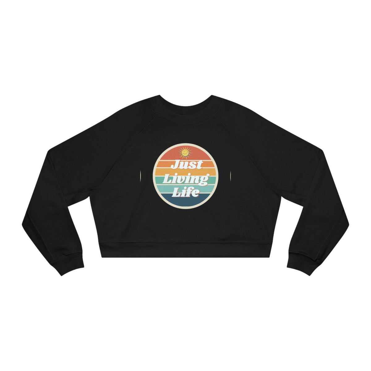 Just Living Life Women's Cropped Fleece Pullover